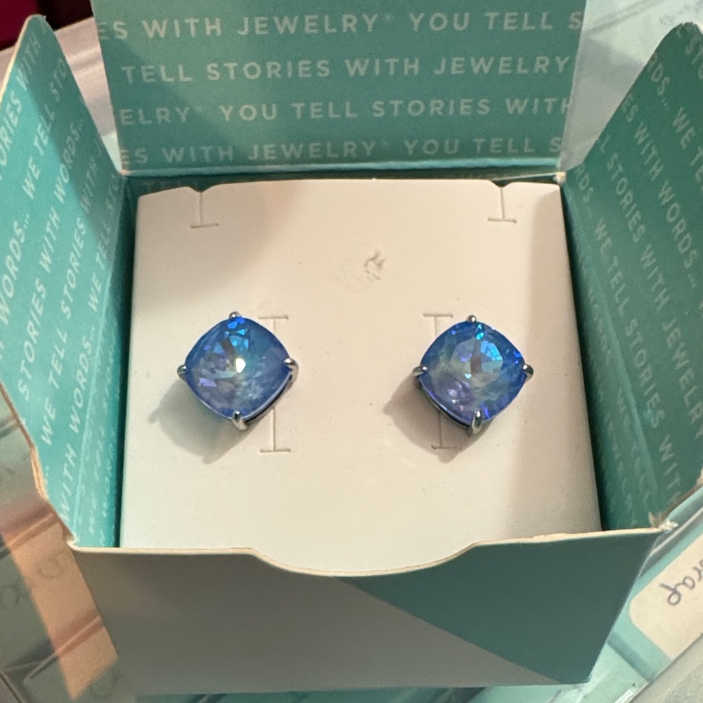 Origami Owl Dazzling Blue Earrings
